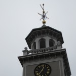 Picture of the bell tower at the Boot Cotton Mill in Lowell, Massachusetts that regulated the Mill Girls lives.