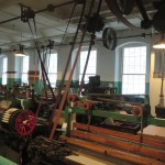 The looms on one floor of the Boot Cotton Mill. 