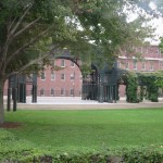 Image of the park just outside the Tsongas Museum.